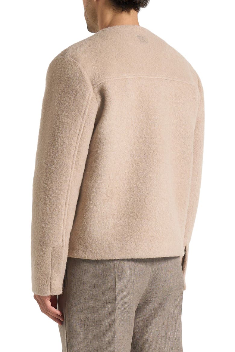 Loris Minimal Wool Jacket, Alternate, color, Beige