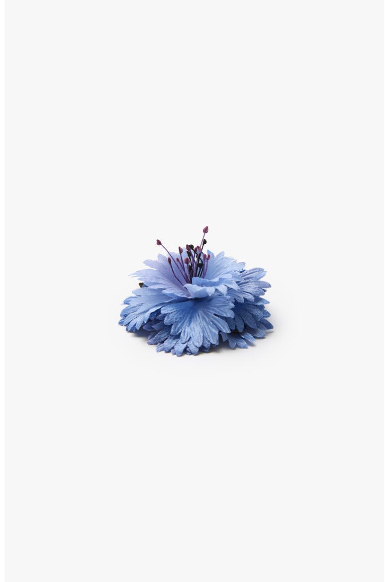 The Blue Cornflower Floral Brooch, Alternate, color, Blue