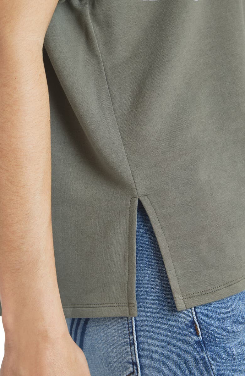 Splendid Supersoft Short Sleeve Sweatshirt, Alternate, color, Soft Vob