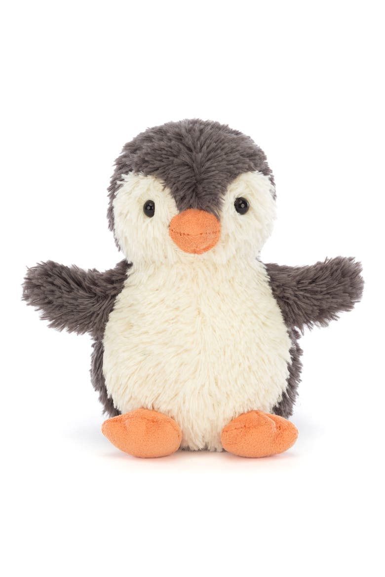 Small Peanut Penguin Stuffed Animal, Alternate, color, WHITE MULTI