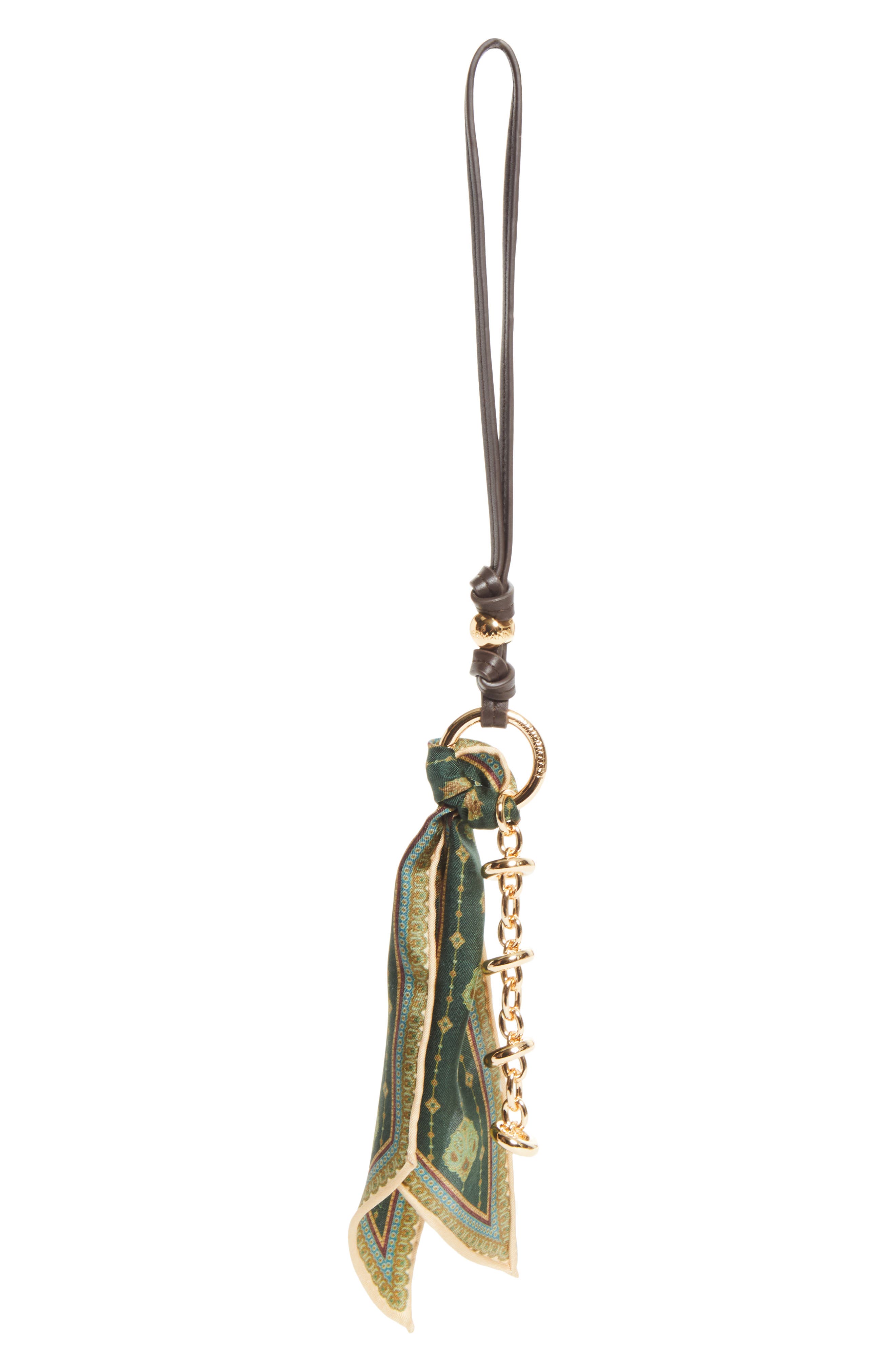 Scarf Bag Charm, Main, color, FOREST PRISM