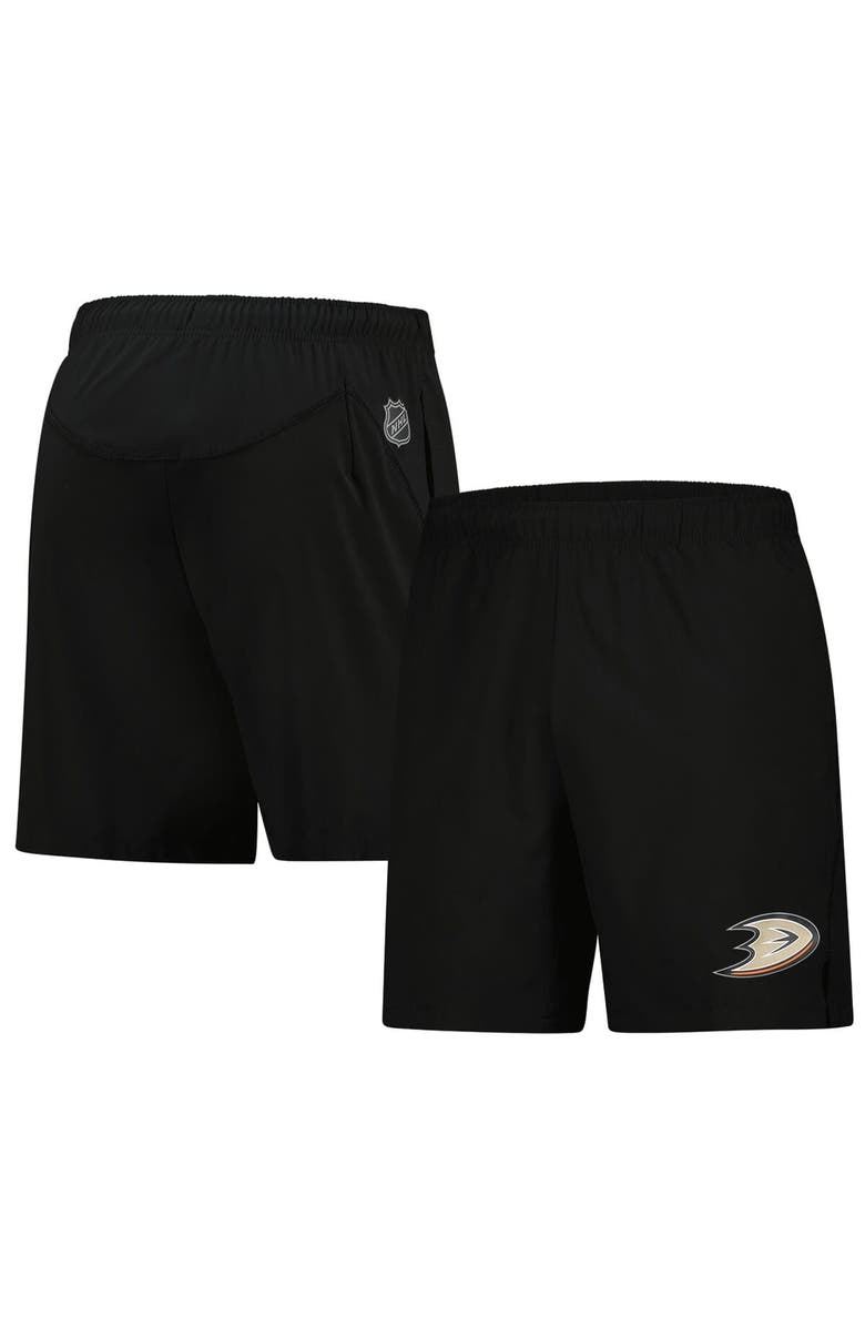 FANATICS Men's Fanatics Black Anaheim Ducks Tech Training Shorts, Main, color, Black