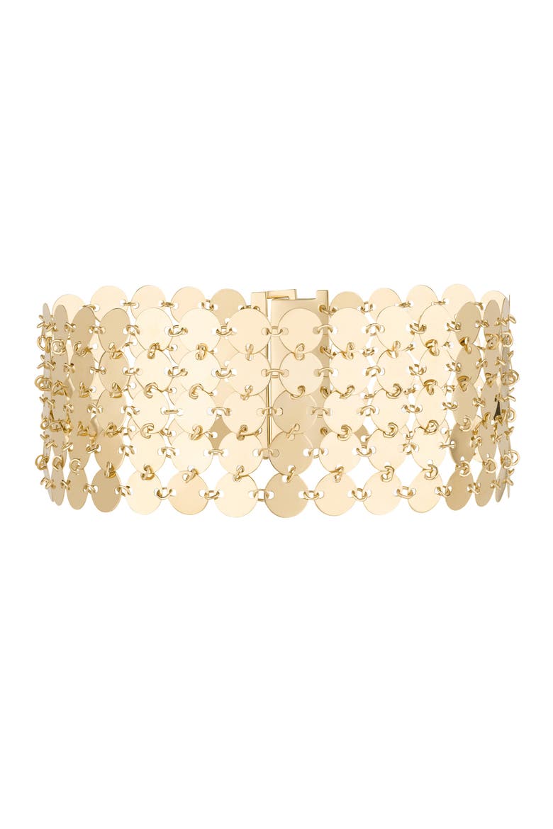 Chainmail 5-Row Bracelet, Main, color, GOLD