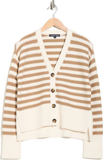 Saylor Stripe Cotton Cardigan
