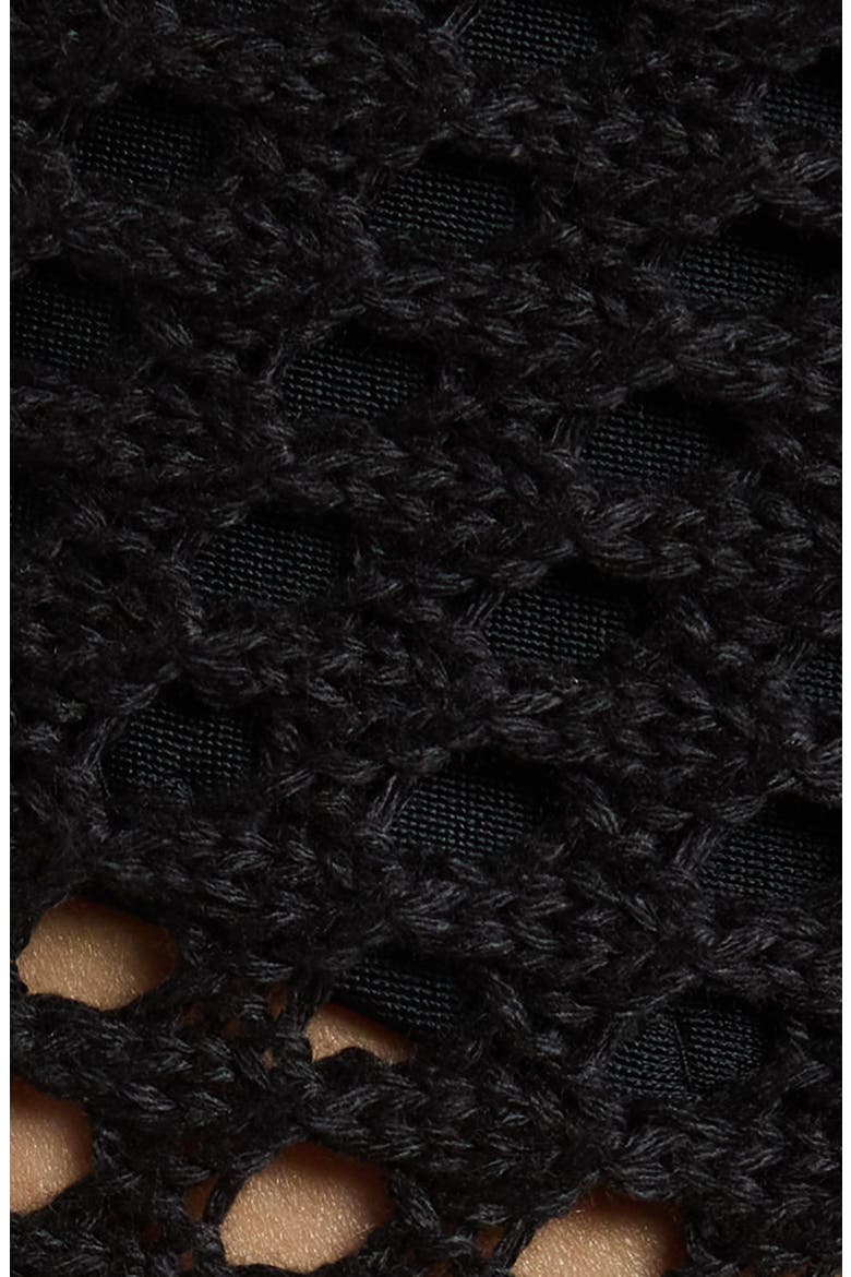 Rena Knit Cover-Up Skirt, Alternate, color, BLACK