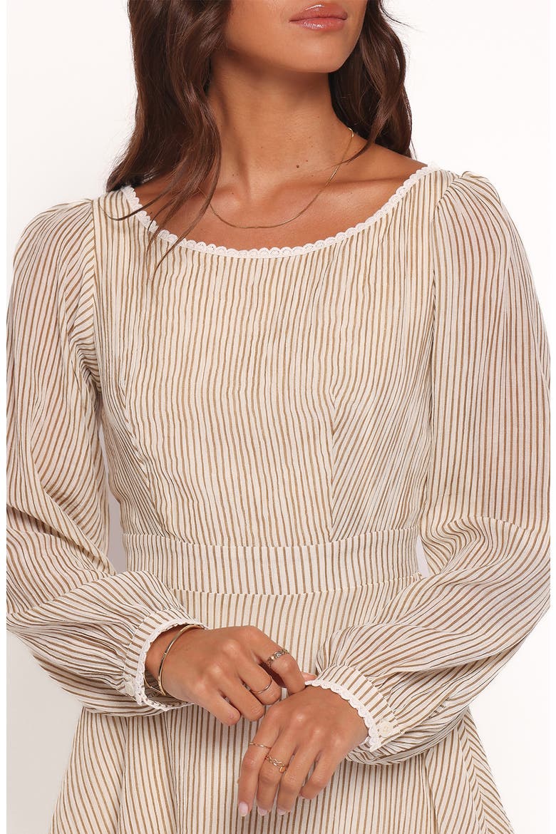 Kyra Long Sleeve Minidress, Alternate, color, STRIPE