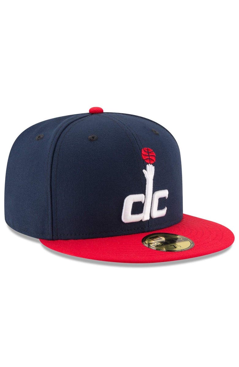New Era Men's New Era Navy/Red Washington Wizards Official Team Color 2Tone 59FIFTY Fitted Hat, Alternate, color, Navy