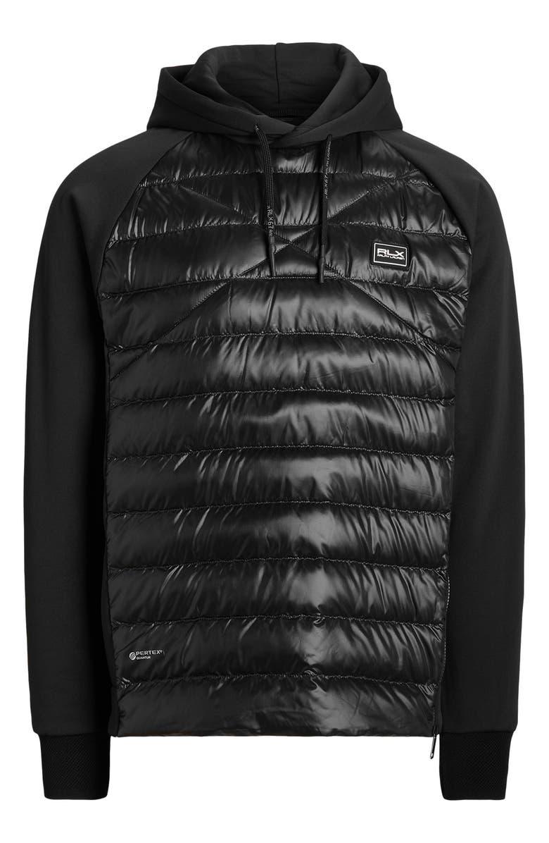 Polo Ralph Lauren Hybrid Down Hooded Jacket, Alternate, color, Polo Black