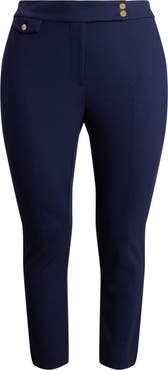 Lauren Ralph Lauren Ponte Ankle Straight Leg Pants