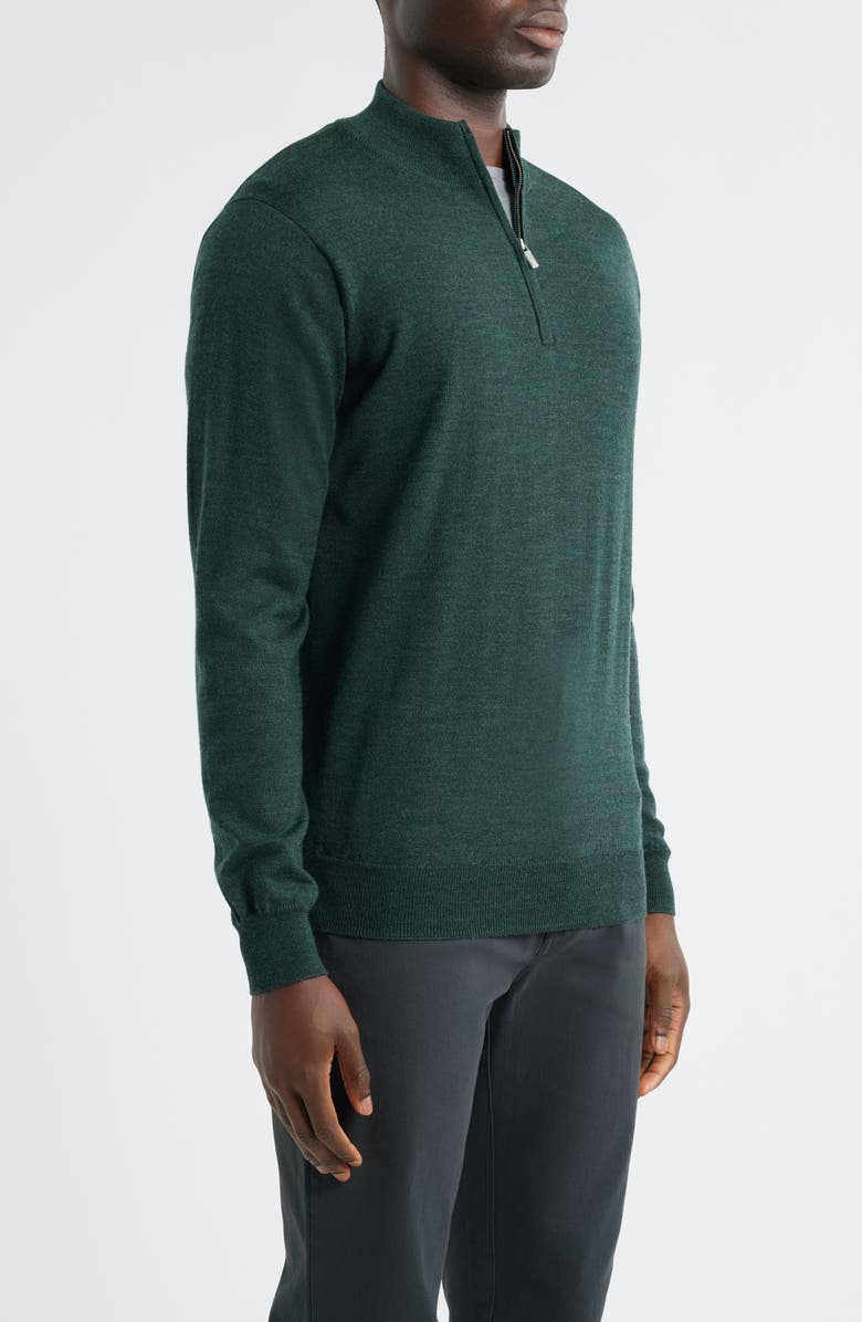 Autumn Crest Merino Wool Blend Quarter Zip Sweater