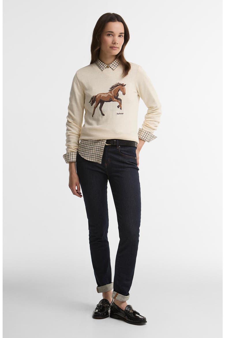 Homeswood Cotton and Cashmere Sweater, Alternate, color, ECRU