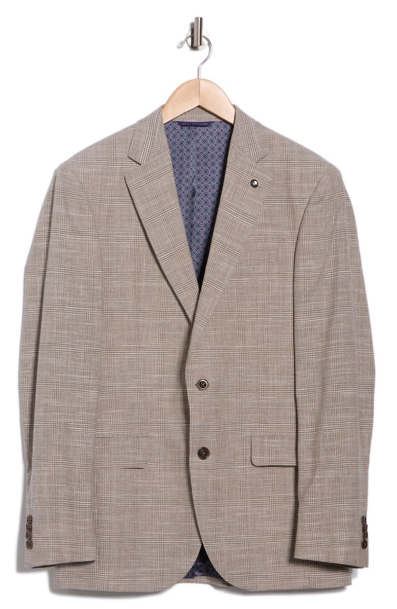 Ted Baker London Jarrow Slim Fit Gray Wool Blend Blazer, Alternate, color, 