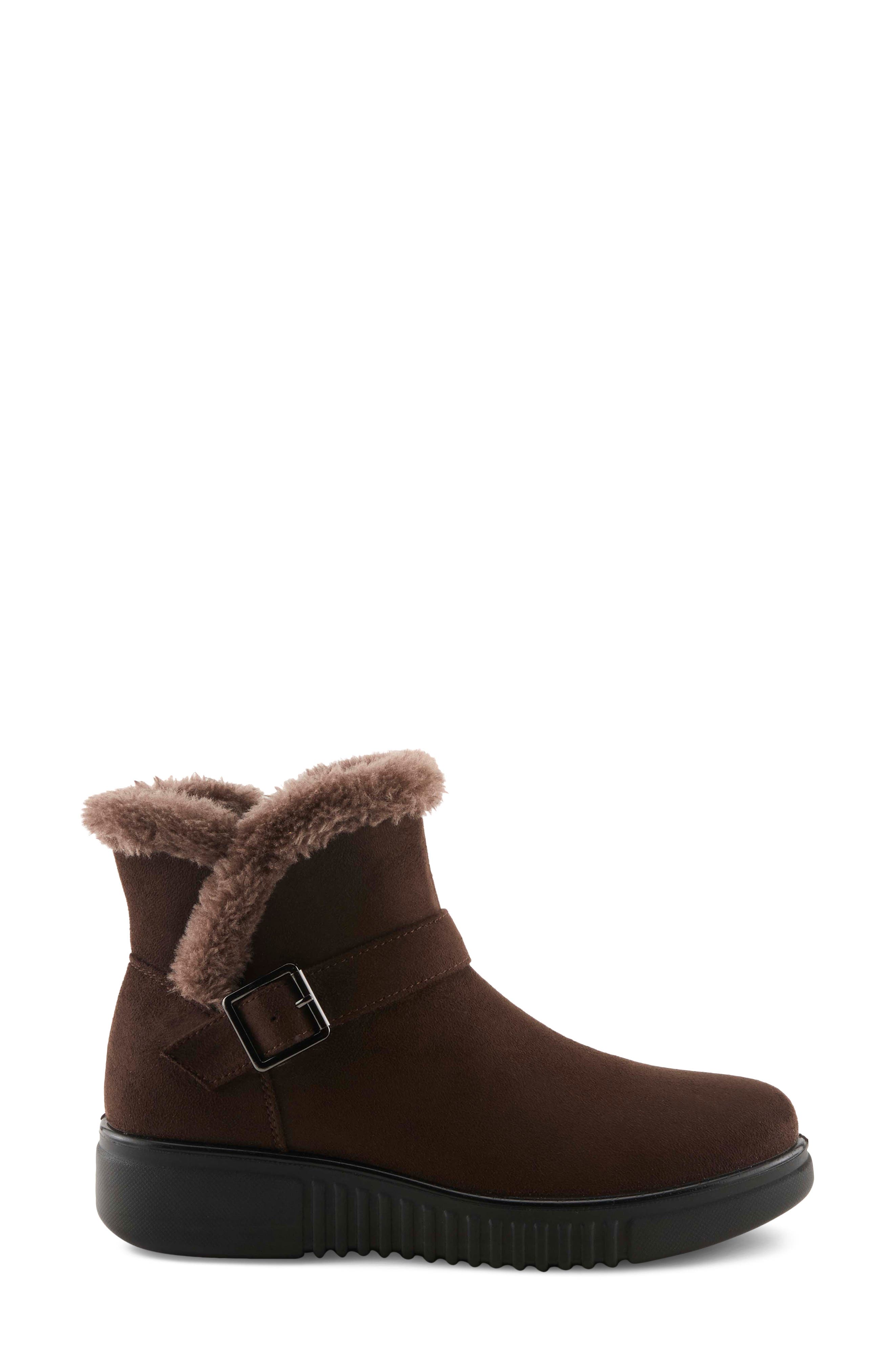 Badisco Faux Fur Bootie, Alternate, color, CHOCOLATE BROWN