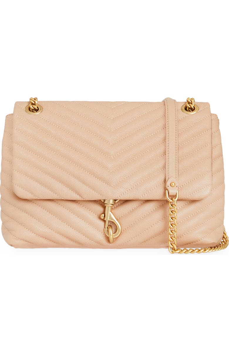 Rebecca Minkoff Edie Quilted Convertible Leather Shoulder Bag, Main, color,