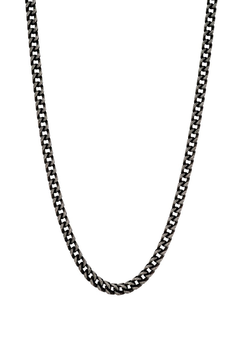 Men's Stainless Steel Rope Chain Necklace, Main, color, SILVER