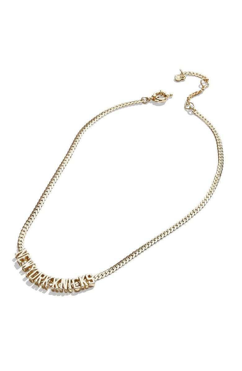 BaubleBar New York Knicks Team Chain Necklace, Main, color, 
