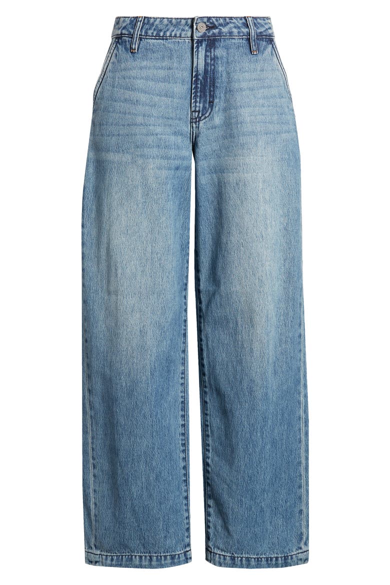 Mid Rise Baggy Wide Leg Jeans, Alternate, color, MEDIUM WASH