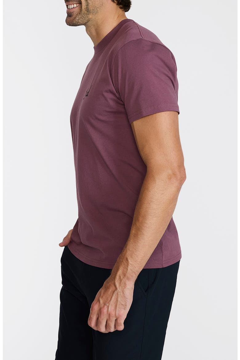 Birdie Cotton Graphic T-Shirt, Alternate, color, PLUM WINE