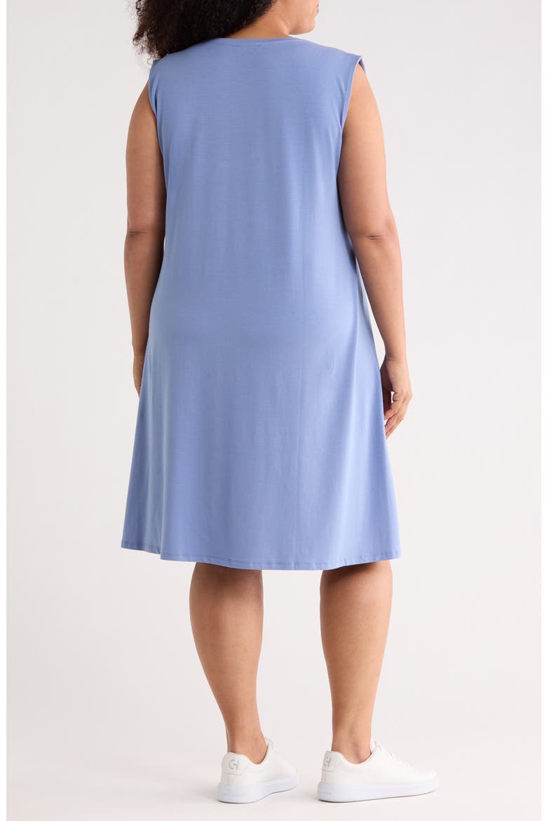 V-Neck Shift Dress, Alternate, color, MARINA