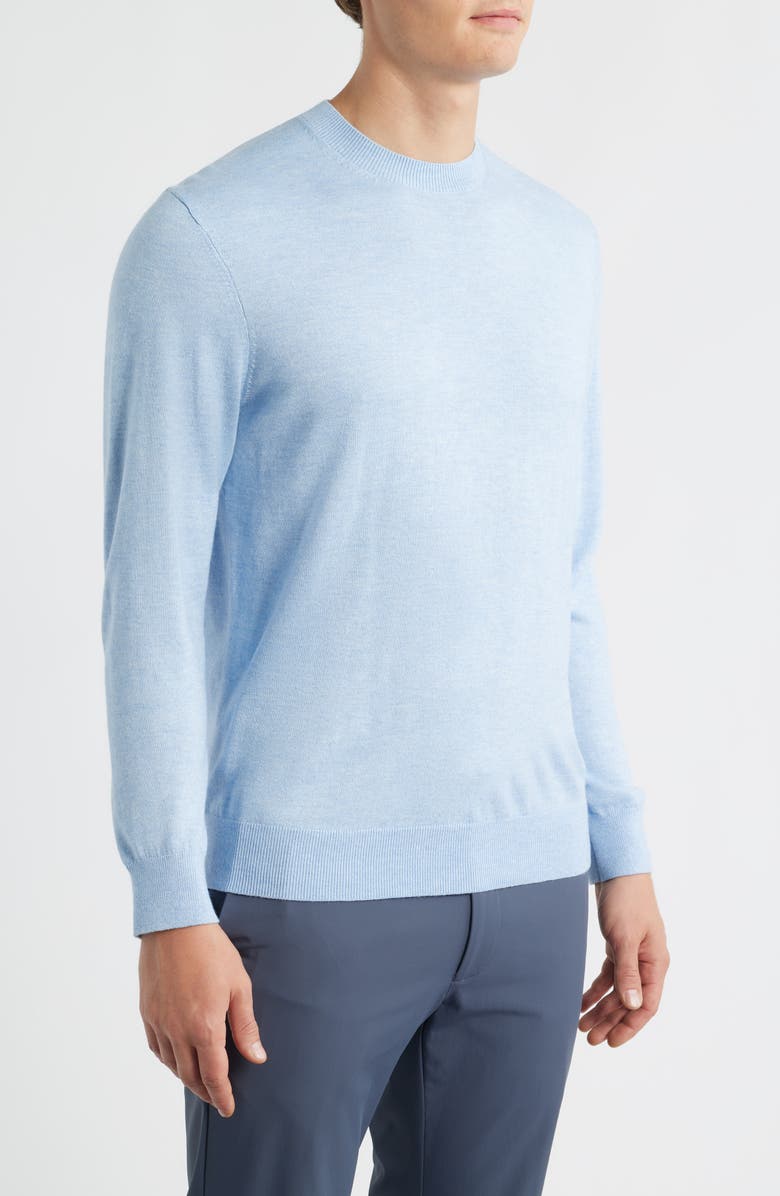 Mizzen+Main Heritage Crewneck Sweater, Alternate, color, Cloud Blue Heather