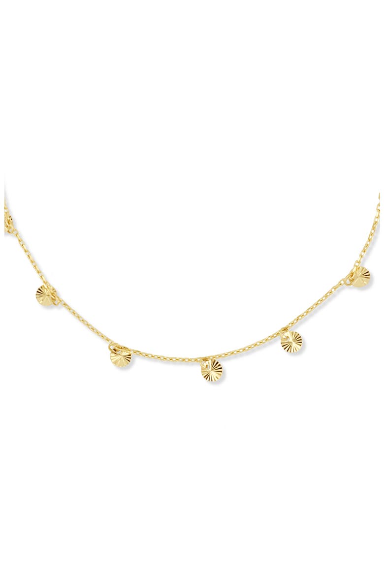 14K Gold Disc Station Bracelet, Alternate, color, 14K YELLOW GOLD