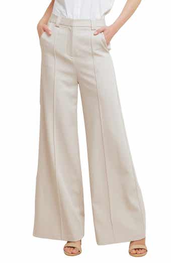 Seamed Wide Leg Pants