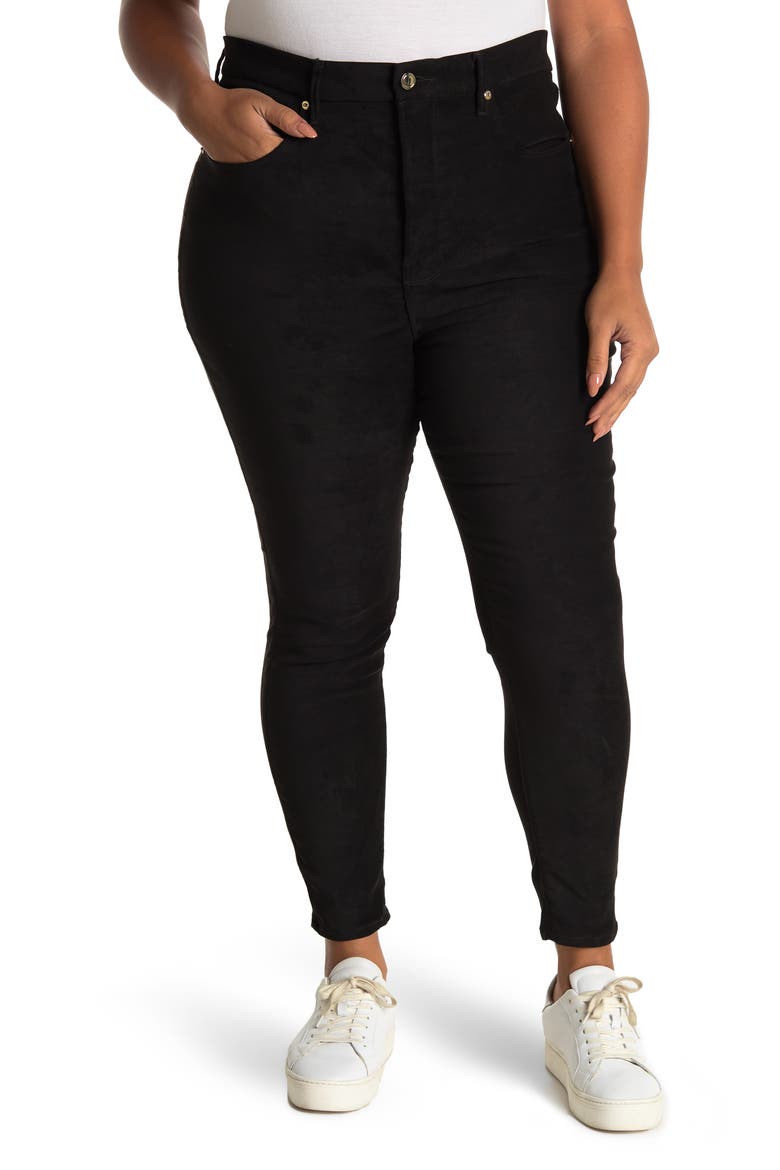 Good Legs Faux Suede Pants, Main, color, BLACK033