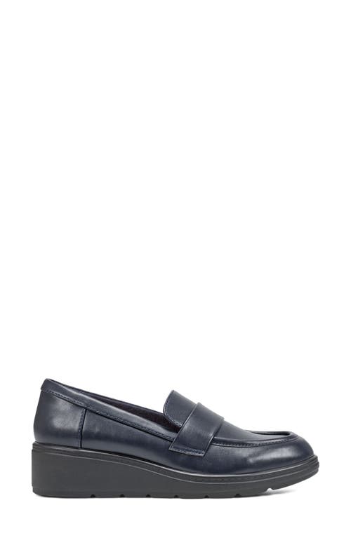Shop Easy Spirit Wedge Loafer In Navy