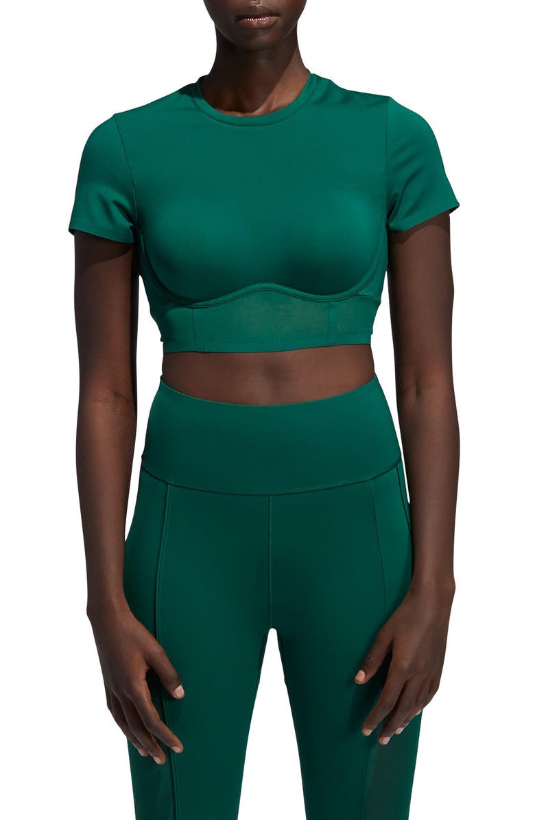 adidas x IVY PARK Corset Crop Top, Main, color, 