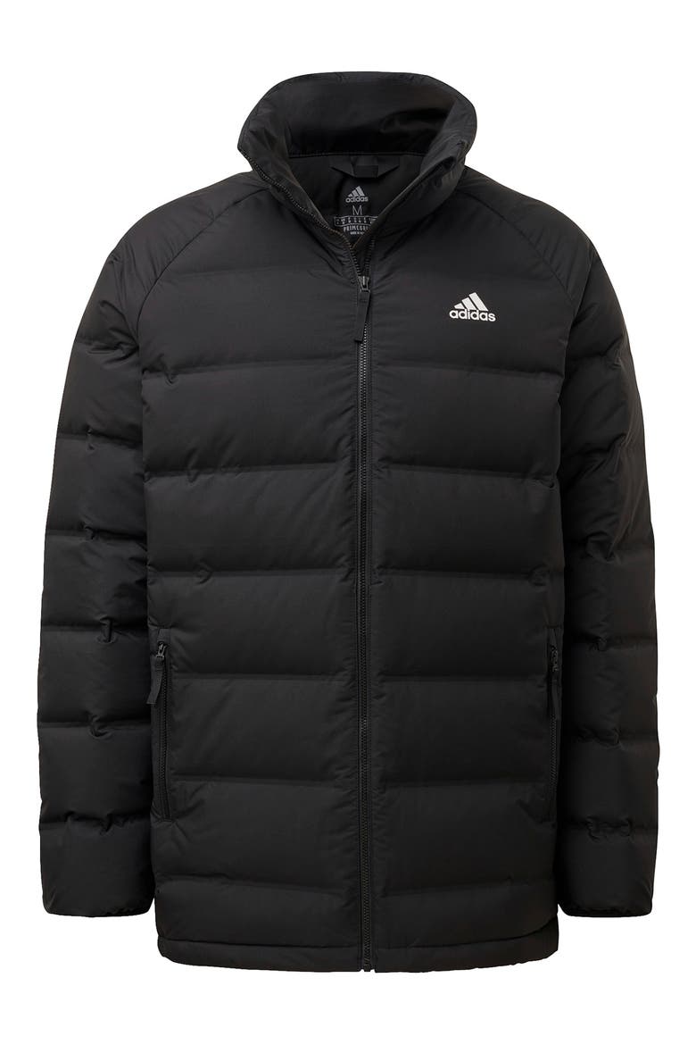 Helionic Down Puffer Jacket, Alternate, color, BLACK