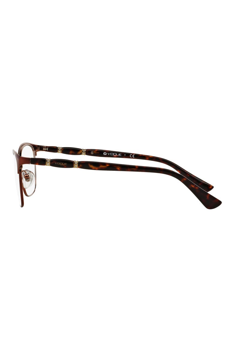 52mm Cat Eye Reading Glasses, Alternate, color, BROWN