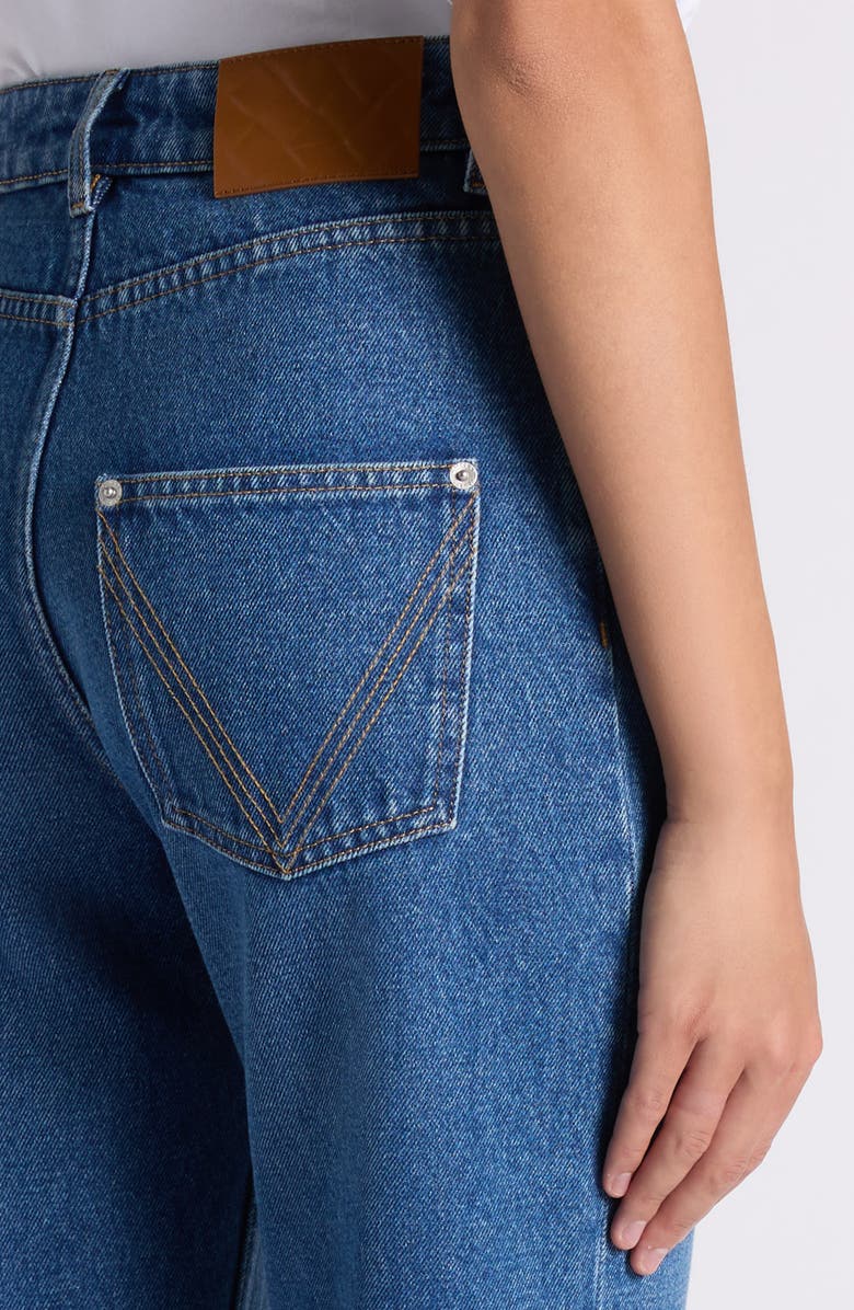 Bottega Veneta Straight Leg Jeans, Alternate, color, 4300 Mid Blue
