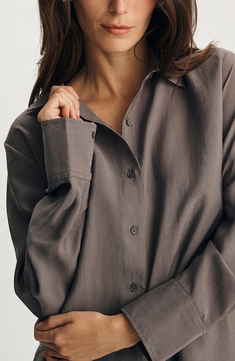 Mavi Jeans Luxe Touch Button-Up Shirt, Alternate, color, 