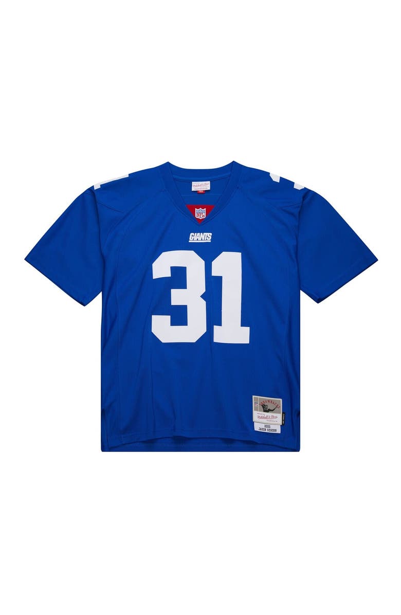 Mitchell & Ness Men's Mitchell & Ness Jason Sehorn Royal New York Giants 2000 Legacy Replica Jersey, Main, color, Royal