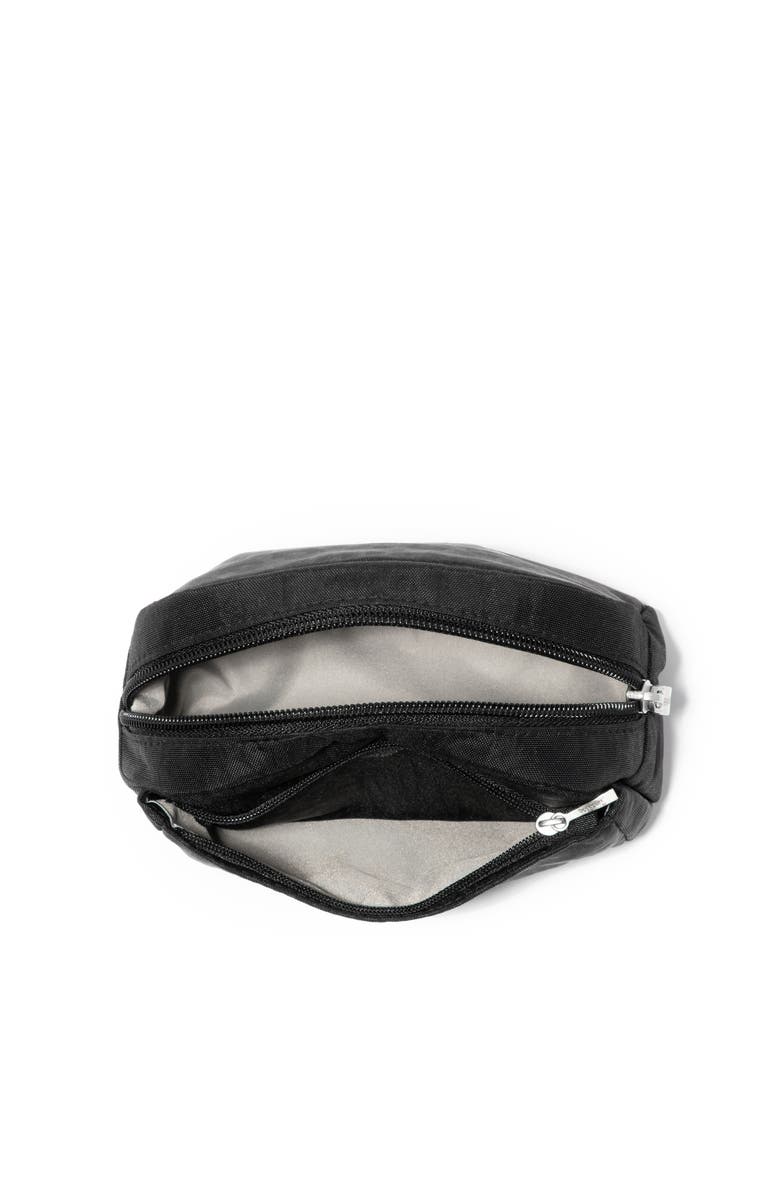 BAGGALLINI Small Pocket Cosmetic Bag, Alternate, color, Black Cheetah Emboss