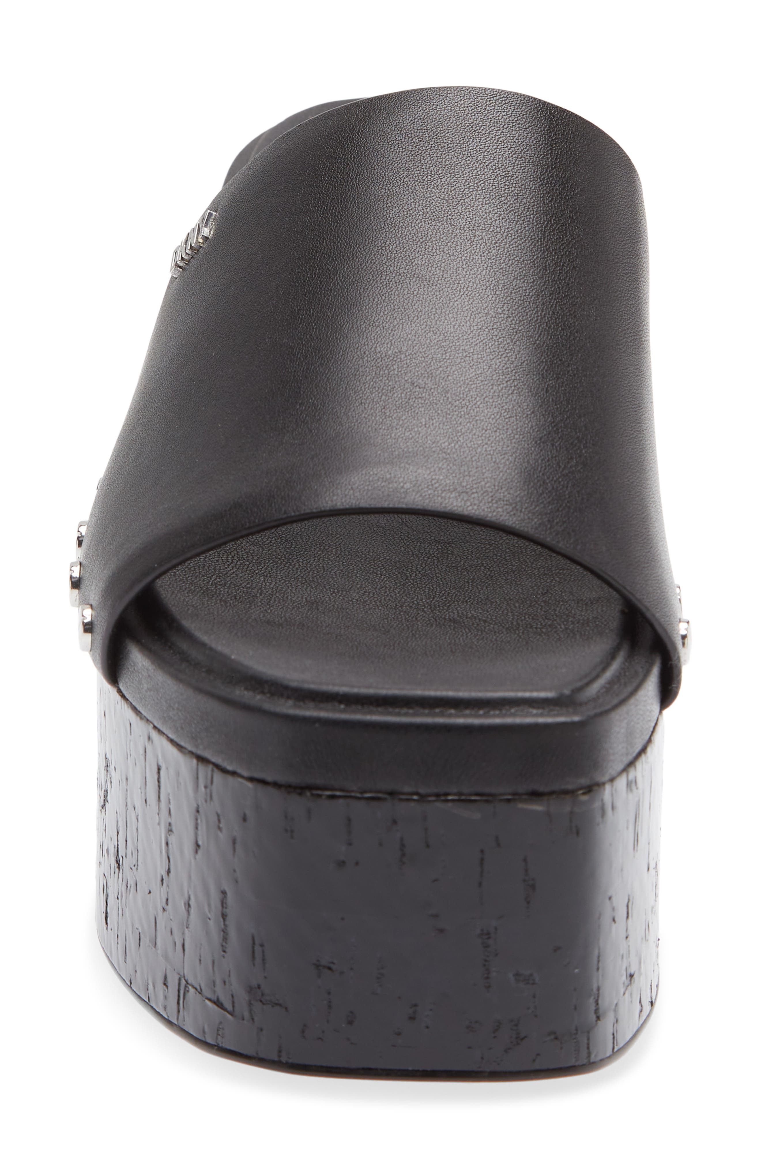 DKNY Alvy Platform Slide Sandal, Alternate, color, Black