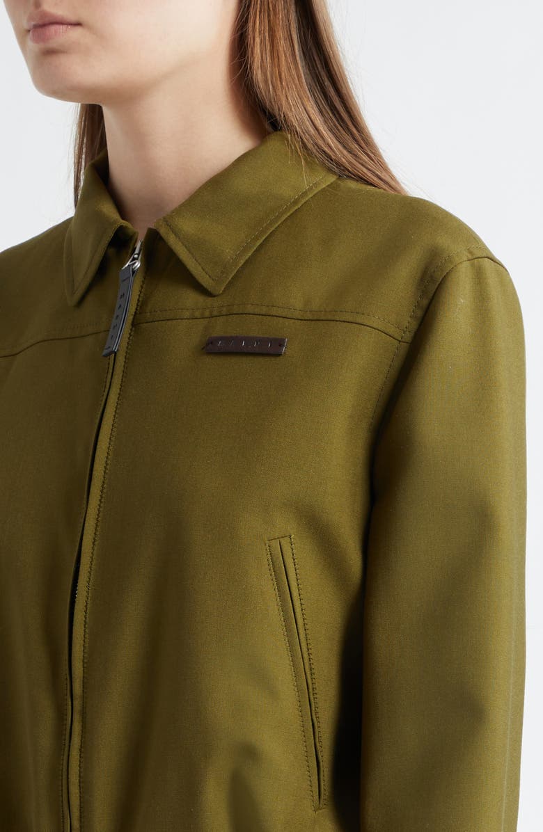 Marni Virgin Wool Bomber Jacket, Alternate, color, 00V51dusty Olive