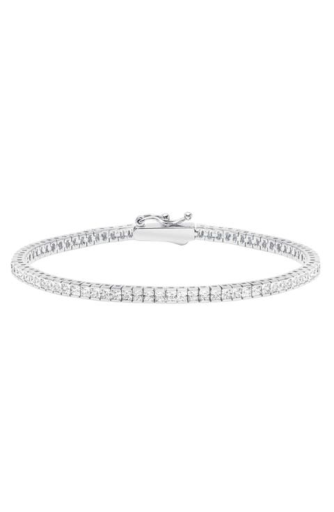 Princess Cubic Zirconia Tennis Bracelet