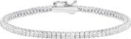 Crislu Princess Cubic Zirconia Tennis Bracelet