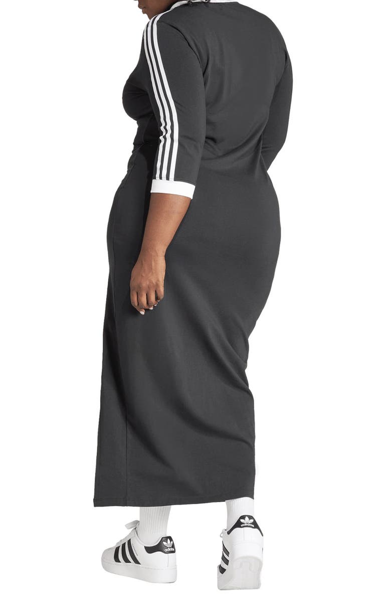 adidas Originals Lifestyle V-Neck Maxi Dress, Alternate, color,