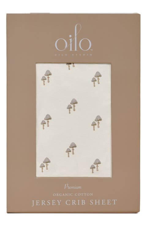 Print Organic Cotton Crib Sheet