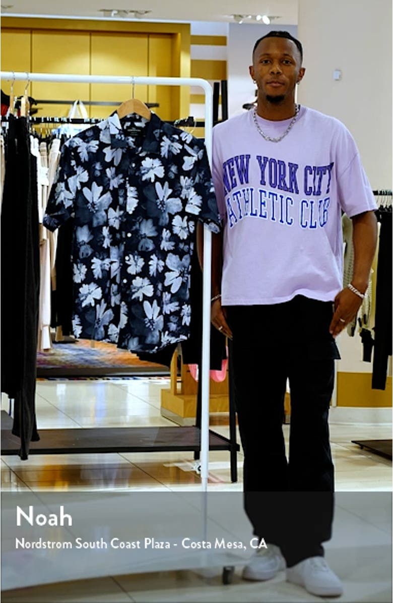 Tyler Street Floral Short Sleeve Button-Up Shirt, sales video thumbnail