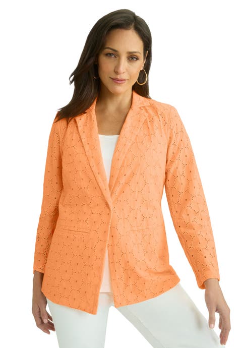 Eyelet Blazer (Plus)