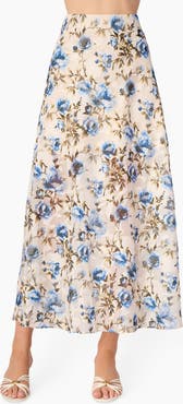 CAMI NYC Jayna Floral Burnout Chiffon Maxi Skirt