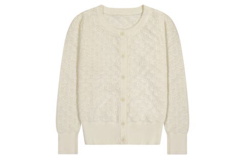 Mia Classic Cotton Lace Cardigan