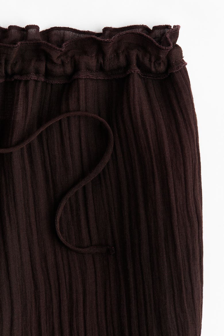 Balloon Drawstring Trousers, Alternate, color, Dark brown