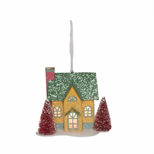 Carol & Frank Boho Christmas Houses Ornament Set Of 3 In Multi