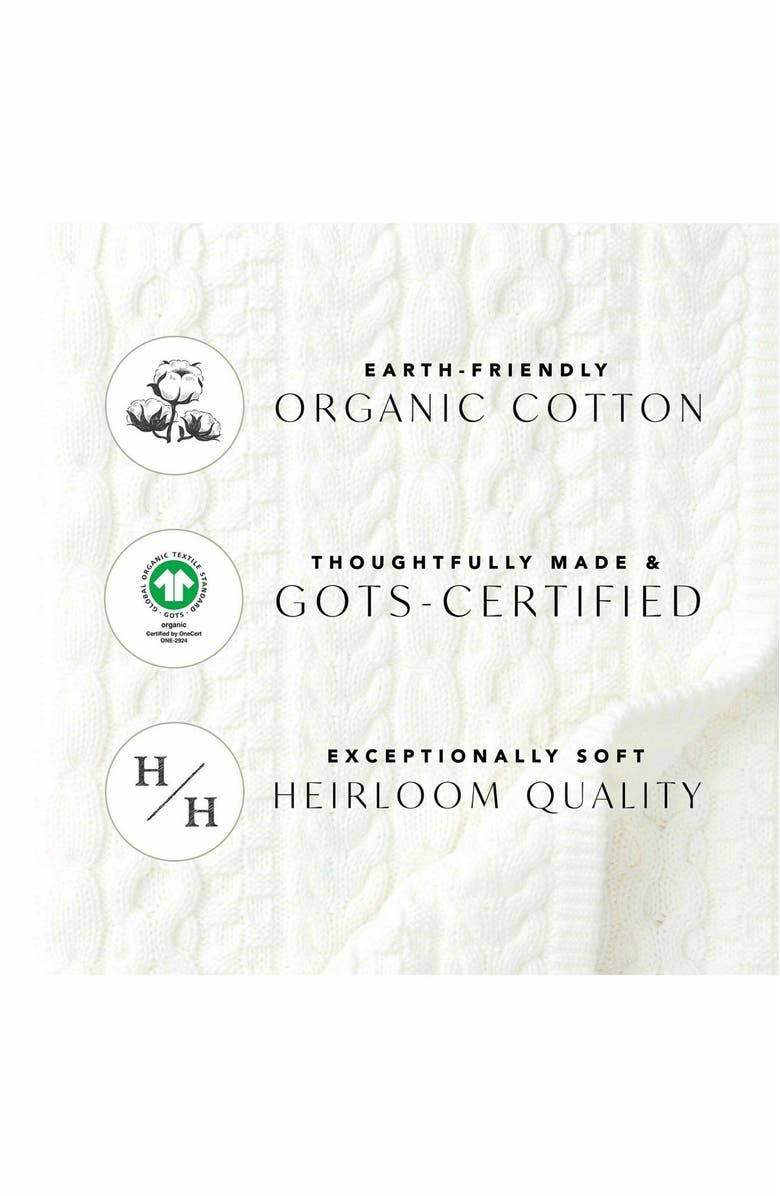 Hope & Henry Baby Boys' Organic Shawl Collar Cable Sweater, Infant, Alternate, color, Ivory Stripe