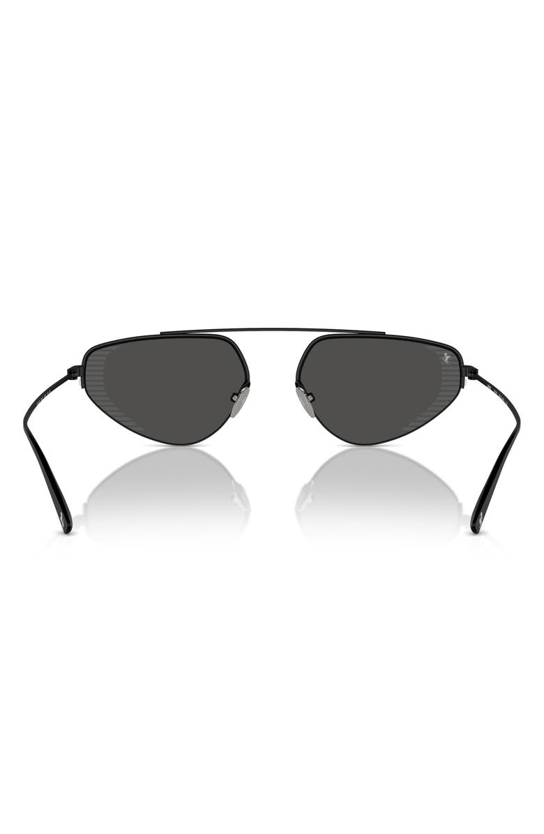 Scuderia Ferrari 58mm Irregular Sunglasses, Alternate, color, Matte Black / Grey