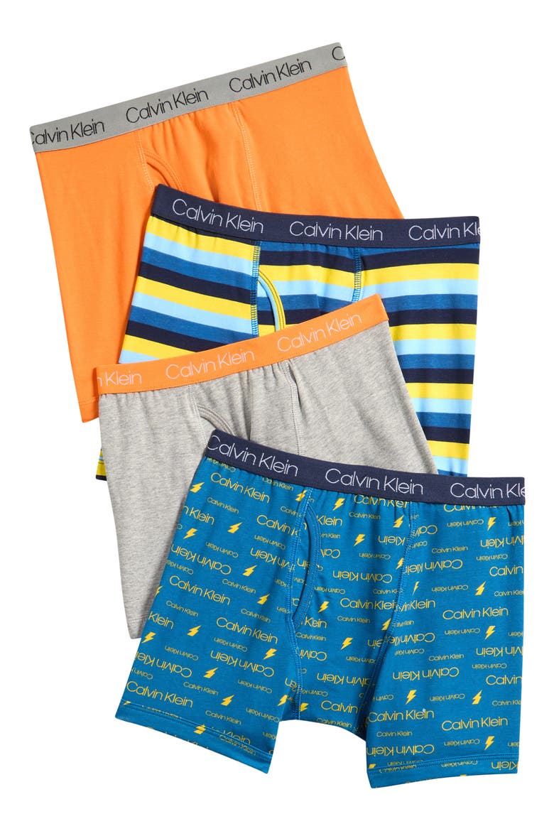 Boxer Briefs - Pack of 4, Main, color, BLU/ORI
